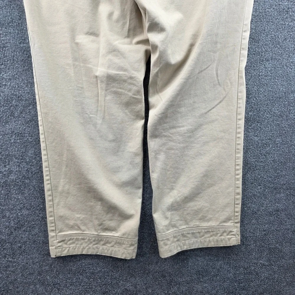 Duluth Trading Co Mens 36x32‎ Beige Cotton Spandex Cargo Pants Work Casual